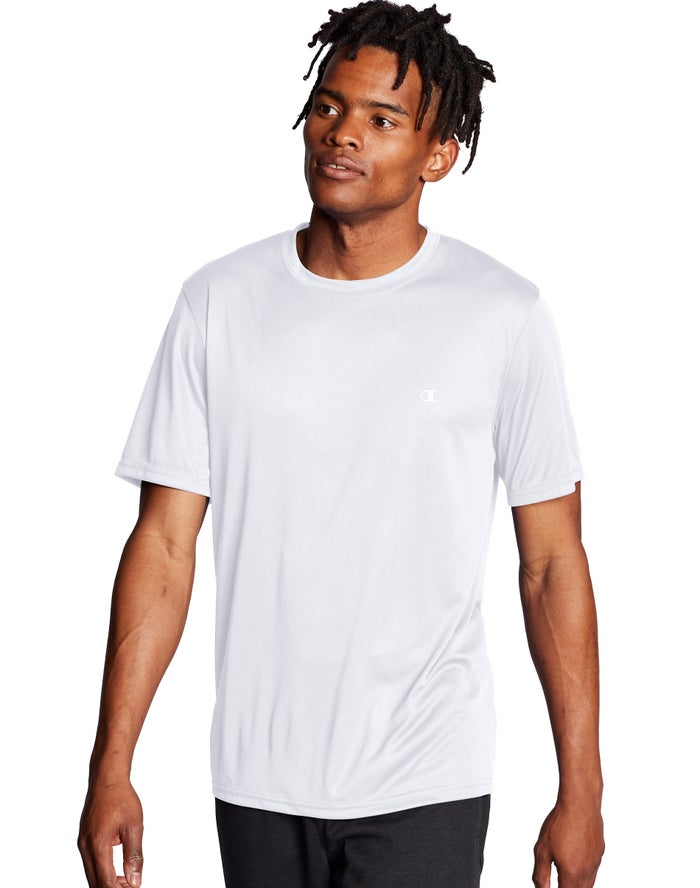 Champion Mens T-Shirt NZ - Double Dry® White ( 2873-DIHGN )